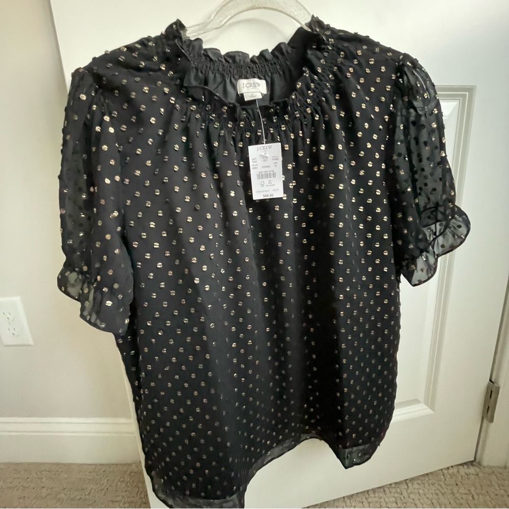 Jcrew Ruffleneck Top - Picture 9 of 14